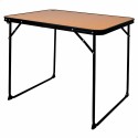 Mesa Dobrável Aktive Para campismo Bambu 80 x 60 x 67 cm