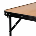 Mesa Dobrável Aktive Para campismo Bambu 80 x 60 x 67 cm