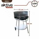 Holzkohlegrill mit Rädern Aktive 51 x 51 x 82 cm Schwarz