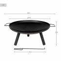 Feuerschale Aktive rund 59 X 28 X 59 CM Außenbereich Garten