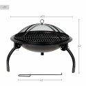 Aquecedor Aktive Redondo Exterior Jardim 55 cm