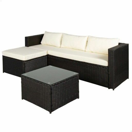 Sofa and table set Aktive 3-Seater Sofa Side table 125 x 67 x 64 cm