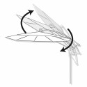 Parasol Aktive Roma 300 x 245 x 300 cm Crème Ø 4,8 cm Aluminium