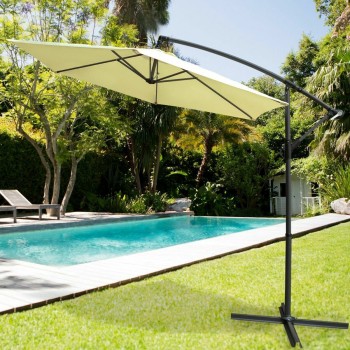 Ombrellone Aktive Crema 300 cm 4,2 cm Alluminio