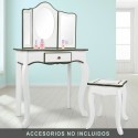 Tocador Com Banqueta Colorbaby Brinquedo Branco Infantil 61 x 29 x 100 cm