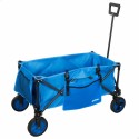 Carro Multiusos Aktive Azul Preto 88 x 47 x 53 cm Dobrável Praia
