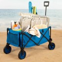 Carrello Multiuso Aktive Azzurro Nero 88 x 47 x 53 cm Pieghevole Spiaggia