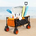 Carro Multiusos Aktive Naranja 86 x 44 x 53 cm Plegable Playa