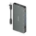 USB Hub Aisens ASUC-8P015-GR Grey Multicolour