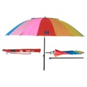 Parasol de plage Multicouleur Ø 220 cm SPF50+