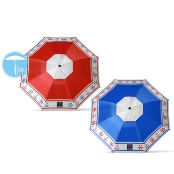 Parasol de plage Ø 200 cm SPF50+ Ancre