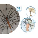 Beach parasol Beige Ø 240 cm SPF50+