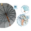 Beach parasol Blue Ø 240 cm SPF50+