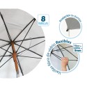 Chapéu de praia Cinzento Ø 200 cm SPF50+ Boho
