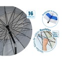 Beach parasol Blue Ø 240 cm SPF50+ Anchor