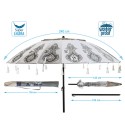Beach parasol White Ø 240 cm SPF50+ Boho