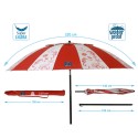 Beach parasol Red Ø 220 cm SPF50+ Navy