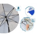 Beach parasol Blue Ø 180 cm SPF50+ Navy