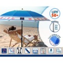 Chapéu de praia Azul Ø 200 cm SPF50+ Âncora