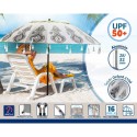 Beach parasol White Ø 220 cm SPF50+ Boho