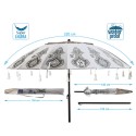 Beach parasol White Ø 220 cm SPF50+ Boho