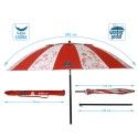 Beach parasol Red Ø 240 cm SPF50+ Navy