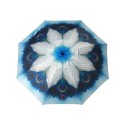 Parasol de plage Bleu Ø 200 cm SPF50+ Paon