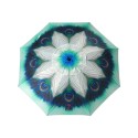 Parasol de plage Vert Ø 180 cm SPF50+ Paon