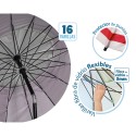 Beach parasol Red Ø 240 cm SPF50+ Anchor