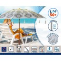 Beach parasol White Ø 180 cm SPF50+ Boho