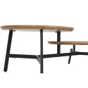 Mesa de Centro Home ESPRIT Preto Natural 115 x 60 x 40,5 cm