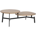 Mesa de Centro Home ESPRIT Preto Natural 115 x 60 x 40,5 cm