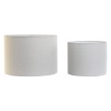 Lamp Shade Home ESPRIT Beige Linen Metal 40 x 40 x 28 cm (2 Units)