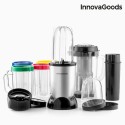InnovaGoods One Touch Standmixer und Entsafter mit Rezeptbuch 250W Grau