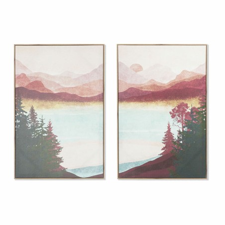 Quadro DKD Home Decor Acqua (60 x 3 x 90 cm) (2 Unità)