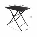 Table Klapptisch Aktive karriert Stahl 70 x 50 x 70 cm