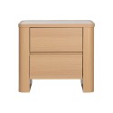 Nightstand Home ESPRIT Natural Light grey 56 X 40 X 51 cm