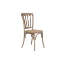 Cadeira de Sala de Jantar Home ESPRIT Marrom claro Rotim Abeto 45 x 48 x 92 cm