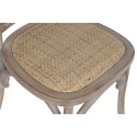 Cadeira de Sala de Jantar Home ESPRIT Marrom claro Rotim Abeto 45 x 48 x 92 cm