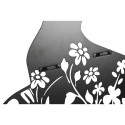 Decoração de Parede Home ESPRIT Preto Gato 37 x 1,3 x 48 cm (4 Unidades)