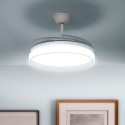 Ventoinha de Teto com Luz LED e 4 Pás Retráteis Keteez InnovaGoods Branco 72 W Ø49-104 cm