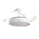 Ventoinha de Teto com Luz LED e 4 Pás Retráteis Keteez InnovaGoods Branco 72 W Ø49-104 cm