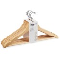 Juego de Perchas Kipit 79419 Marrón Madera Metal 44,5 x 1,2 x 23 cm (8 Unidades)