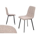 Chaise Marron Tissu 45 x 89 x 53 cm Élégant (4 Unités)