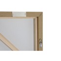 Pintura Home ESPRIT Branco Castanho Bege Cinzento Abstrato Urbana 100 x 4 x 140 cm (2 Unidades)