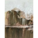 Pintura Home ESPRIT Branco Castanho Bege Cinzento Abstrato Urbana 100 x 4 x 140 cm (2 Unidades)