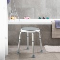 Tabouret de Bain Pivotant et Réglable Roshawer InnovaGoods Blanc (Reconditionné A)