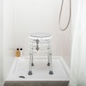 Tabouret de Bain Pivotant et Réglable Roshawer InnovaGoods Blanc (Reconditionné A)