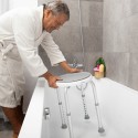 Tabouret de Bain Pivotant et Réglable Roshawer InnovaGoods Blanc (Reconditionné A)