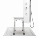 Tabouret de Bain Pivotant et Réglable Roshawer InnovaGoods Blanc (Reconditionné A)